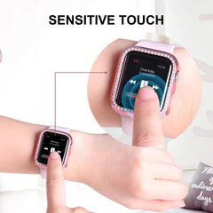 ENKAY PC Case+Película PET curvada para Apple Watch Series 7 41mm