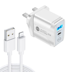 PD25W USB-C / Type-C + QC3.0 Cargador rápido...