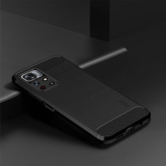 Funda de teléfono de TPU suave de fibra de c...