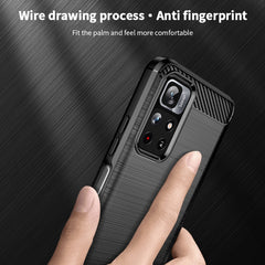 Funda de teléfono de TPU suave de fibra de c...