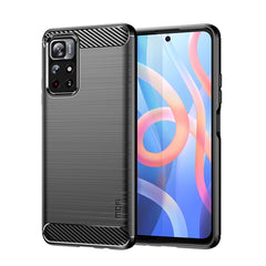 Funda de teléfono de TPU suave de fibra de c...