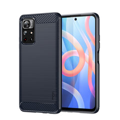 Funda de teléfono de TPU suave de fibra de c...