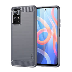 Funda de teléfono de TPU suave de fibra de c...