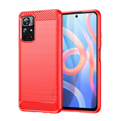 Funda de teléfono de TPU suave de fibra de c...