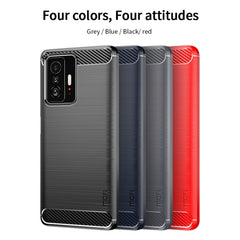 Funda de teléfono de TPU suave de fibra de c...