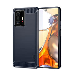 Funda de teléfono de TPU suave de fibra de c...