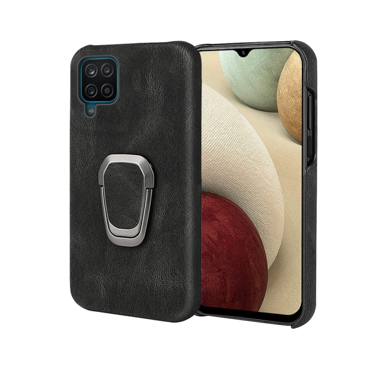 Funda de teléfono de PU con soporte de anill...