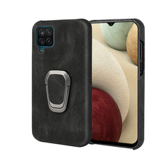 Funda de teléfono de PU con soporte de anill...
