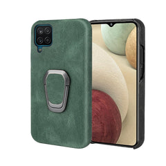 Funda de teléfono de PU con soporte de anill...