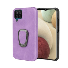 Funda de teléfono de PU con soporte de anill...
