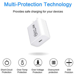 Cargador de viaje AU-20W PD USB-C / Type-C p...