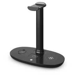 B-15A Cargador inalámbrico 4 en 1 y soporte para auriculares
