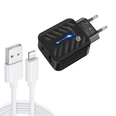 Cargador USB PD03 20W PD3.0 + QC3.0 con USB ...