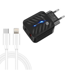 Cargador USB PD03 20W PD3.0 + QC3.0 con cabl...