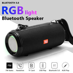 Altavoz Bluetooth portátil con luz RGB T&G TG537