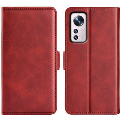 Para Xiaomi 12 Funda de cuero con tapa y heb...