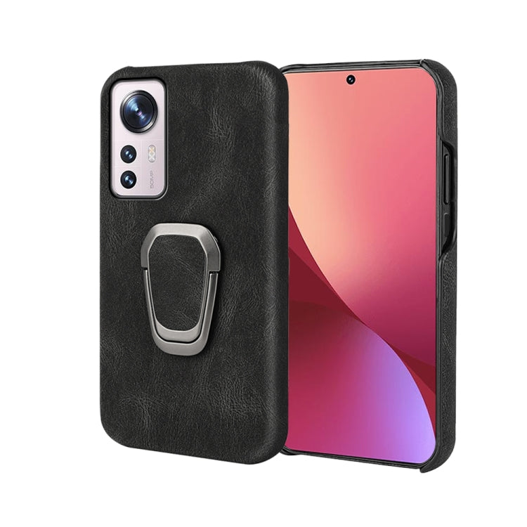 Funda de teléfono PU con soporte de anillo p...