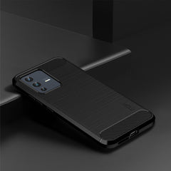 Funda de teléfono de TPU suave de fibra de c...