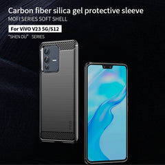 Funda de teléfono de TPU suave de fibra de c...