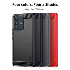 Funda de teléfono de TPU suave de fibra de c...