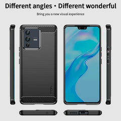 Funda de teléfono de TPU suave de fibra de c...