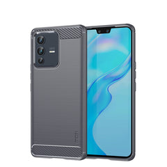 Funda de teléfono de TPU suave de fibra de c...