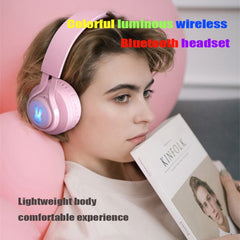 BT06C+ Bonito auricular inalámbrico Bluetooth para niños con LED