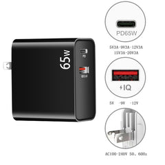 PD-65W USB-C/Tipo-C + QC3.0 Adaptador de car...