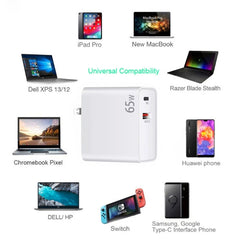 PD-65W USB-C/Tipo-C + QC3.0 Adaptador de car...