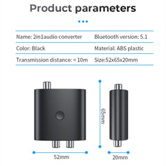 Receptor BT-B36 Bluetooth 5.1 y convertidor digital a analógico