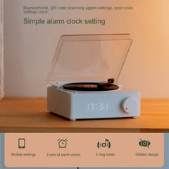 Duosi X11 Vinilo Atomic Retro Altavoz Bluetooth Despertador