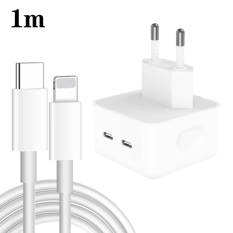 Cargador de puertos duales USB-C / Type-C PD...
