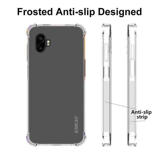 ENKAY Clear TPU Estuche para teléfono a prue...