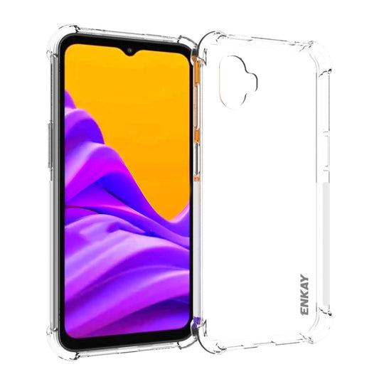 ENKAY Clear TPU Estuche para teléfono a prue...