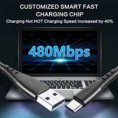 Cable de datos de carga rápida para teléfono...
