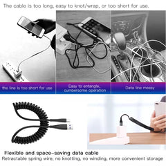 Cable de datos de carga rápida para teléfono...