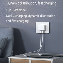 Cargador de puertos USB-C / tipo C dual PD d...