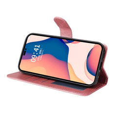 Funda de teléfono de cuero con textura de be...