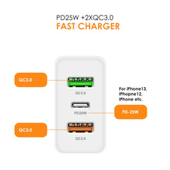 Cargador rápido multipuerto USB 45W PD3.0 + ...