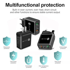 Cargador rápido multipuerto USB 45W PD3.0 + ...