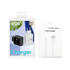 45W PD25W + 2 x QC3.0 Cargador USB multipuer...