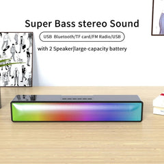 AEC BT601 RGB Light HiFi Barra de sonido Alt...
