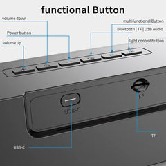 AEC BT601 RGB Light HiFi Barra de sonido Alt...