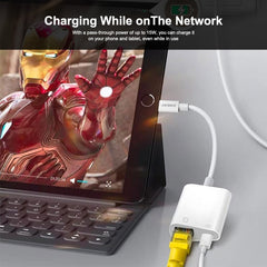 ENKAY Hat-Prince 2 en 1 Red LAN Ethernet RJ4...