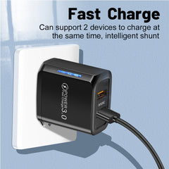 Cargador de teléfono móvil USB QC3.0 de puer...