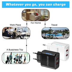Cargador de teléfono móvil USB QC3.0 de puer...