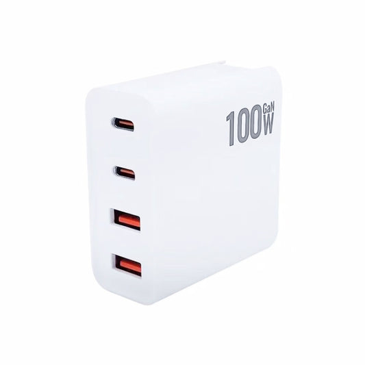 GaN 100W Dual USB + Dual USB-C/Type-C Multi ...