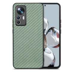 Funda de teléfono de cuero de fibra de carbono para Xiaomi 12T