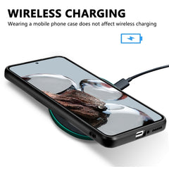 Funda de teléfono de cuero de fibra de carbono para Xiaomi 12T