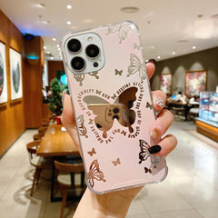 Estuche para teléfono con espejo pintado a c...